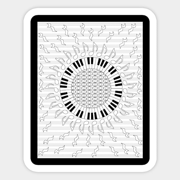 Music Sun Sticker by Big Brain Productions
